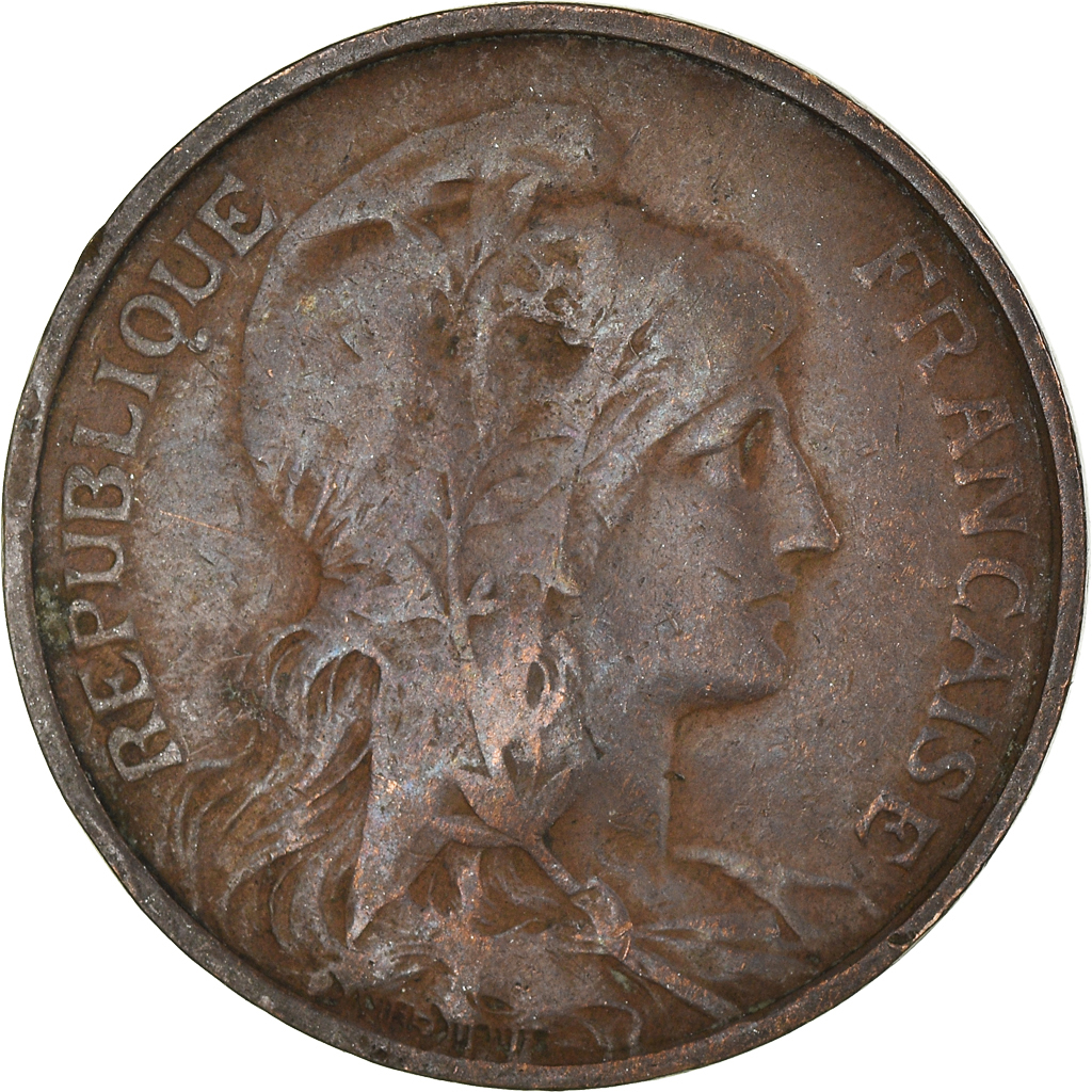 Moneda, Francia, 5 Centimes, 1911