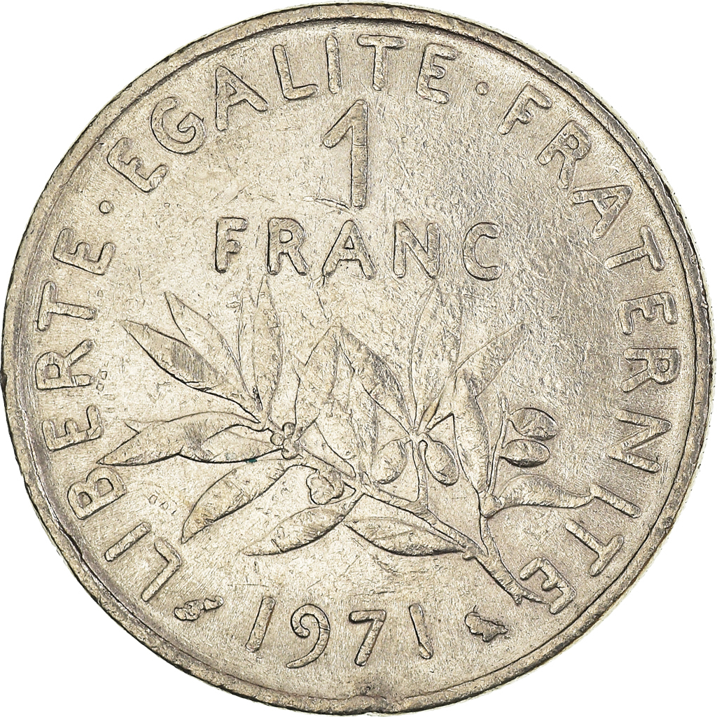 Moneda, Francia, Franc, 1971