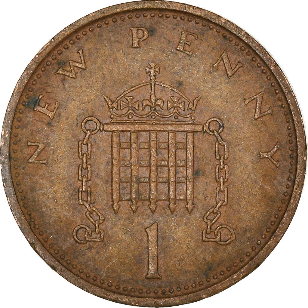 Moneda, Gran Bretaña, New Penny, 1973