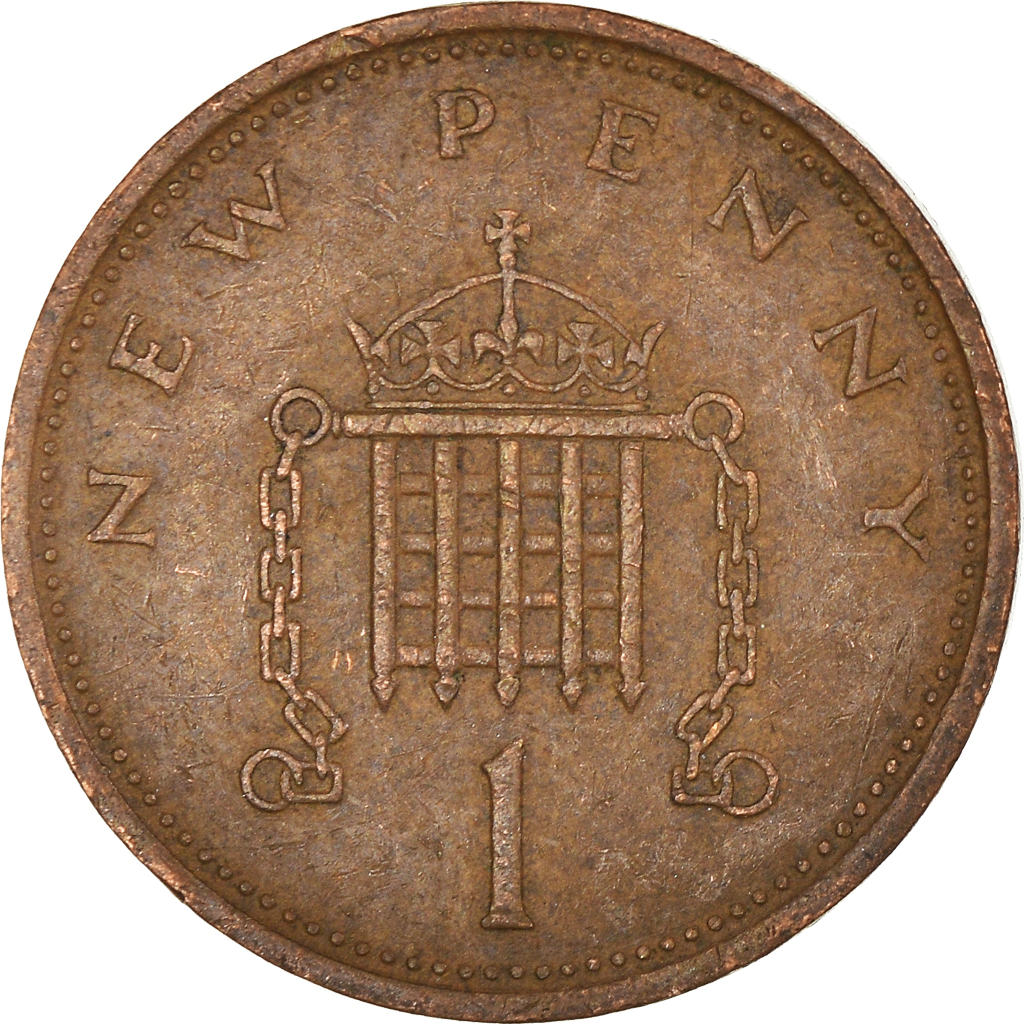 Moneda, Gran Bretaña, New Penny, 1976