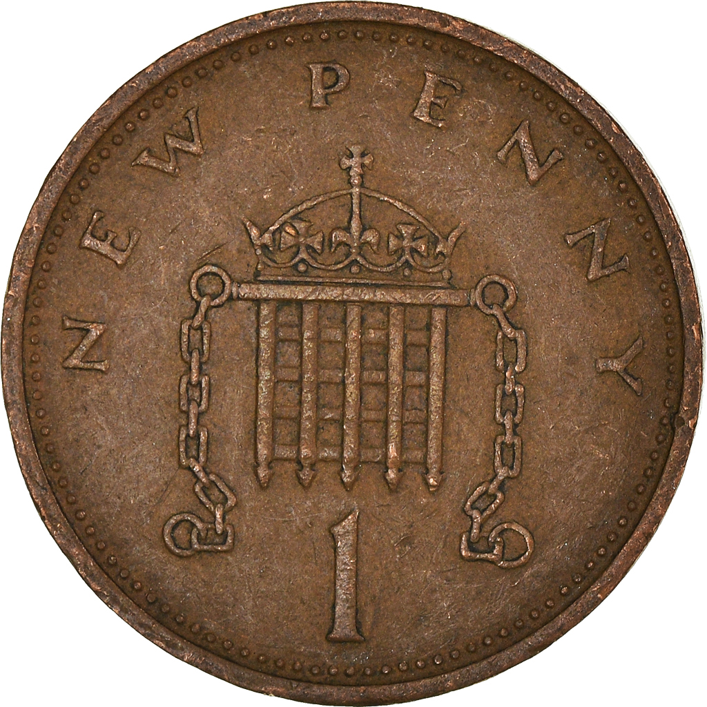 Moneda, Gran Bretaña, New Penny, 1973