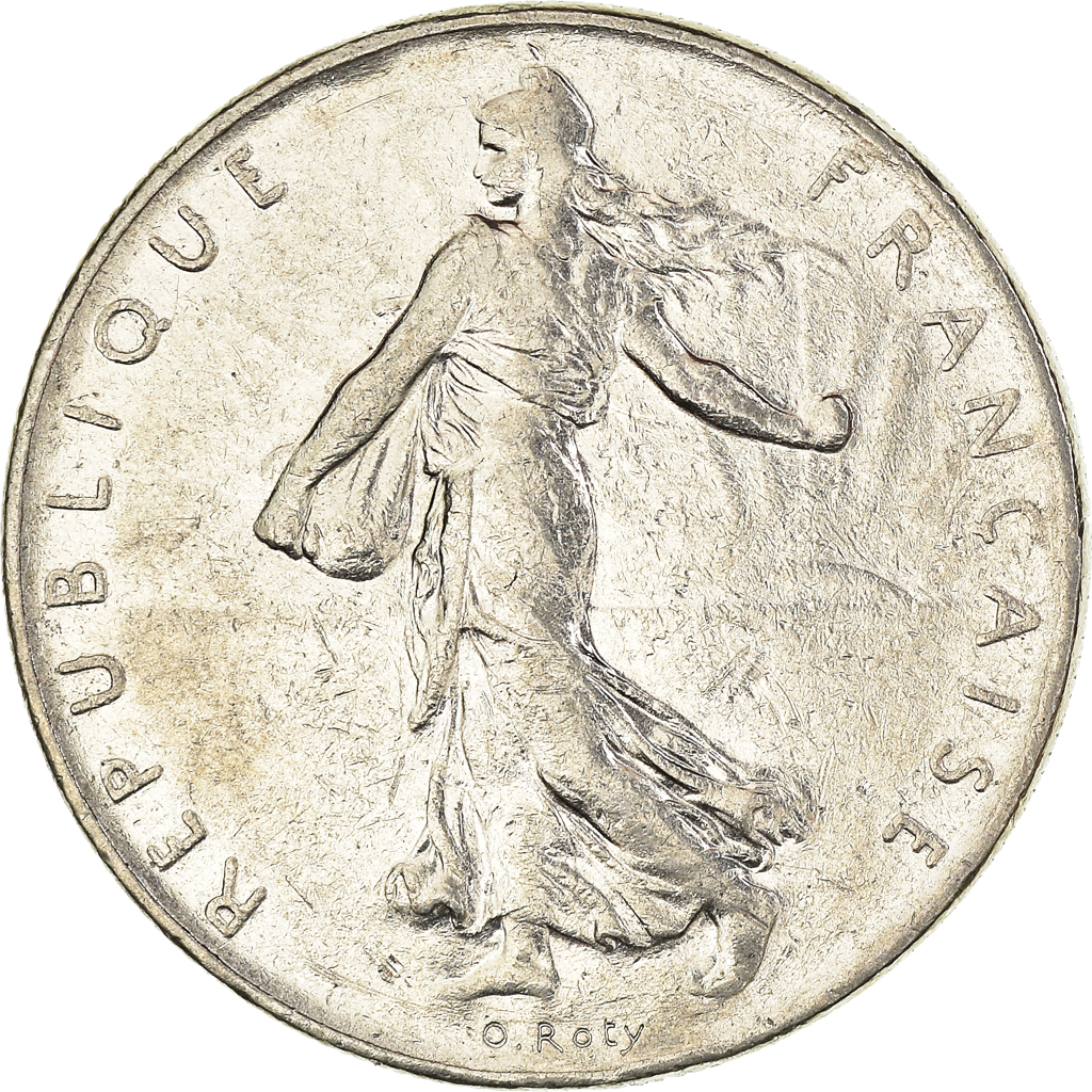 Moneda, Francia, Franc, 1976