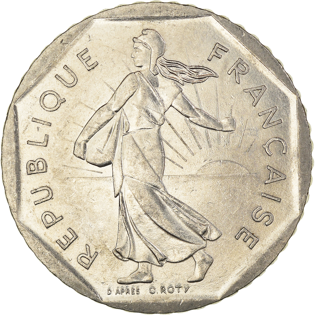 Moneda, Francia, 2 Francs, 1981