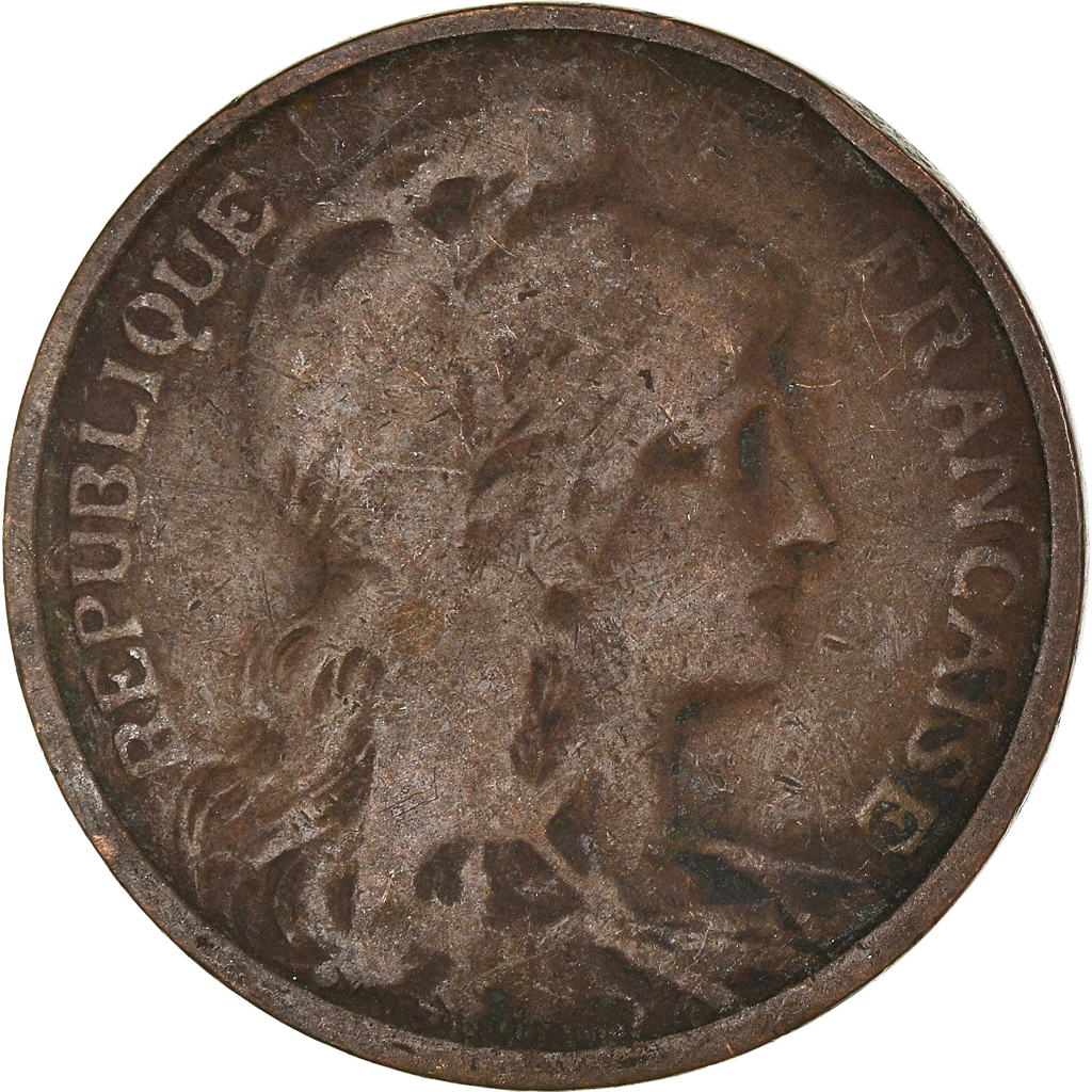 Moneda, Francia, 5 Centimes, 1909