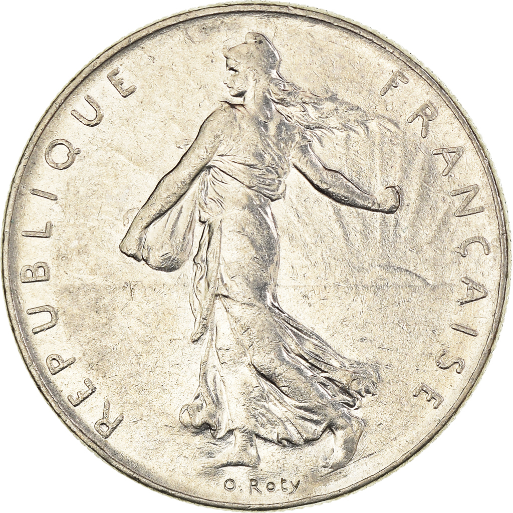 Moneda, Francia, Franc, 1977