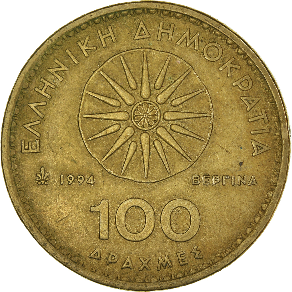 Moneda, Grecia, 100 Drachmes, 1994
