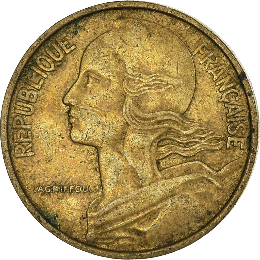 Moneda, Francia, 10 Centimes, 1965