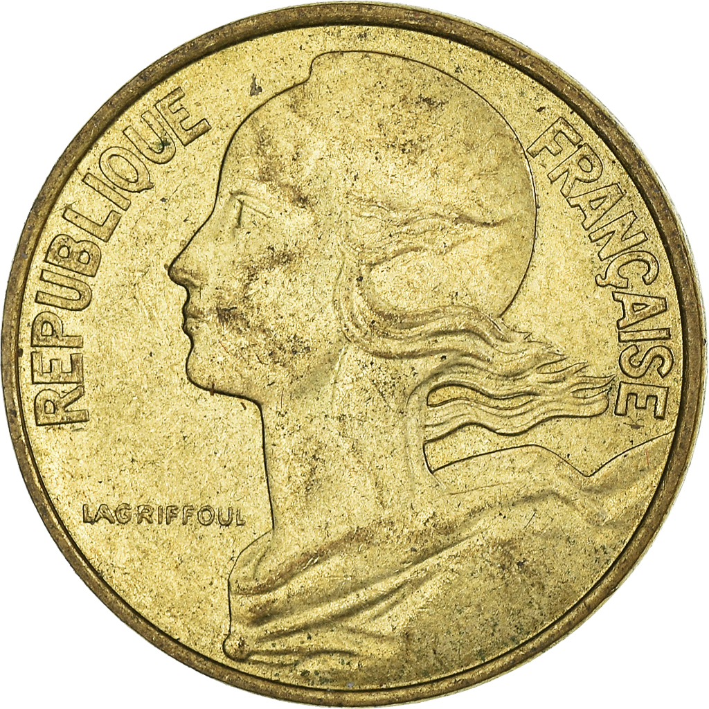 Moneda, Francia, 10 Centimes, 1991