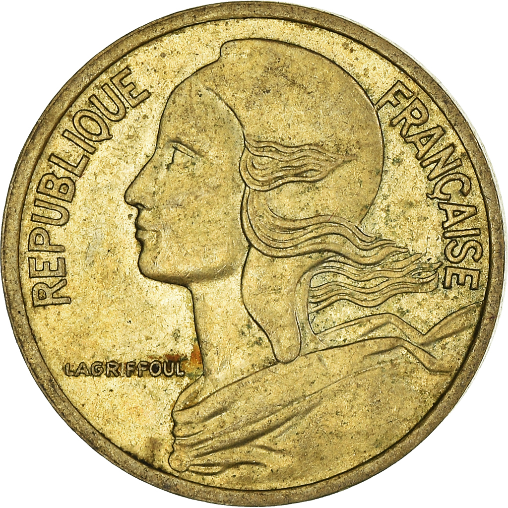 Moneda, Francia, 5 Centimes, 1977