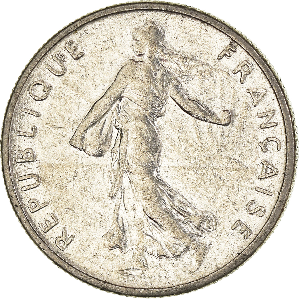Moneda, Francia, 1/2 Franc, 1970