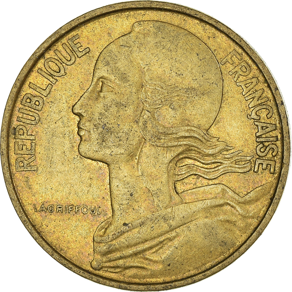 Moneda, Francia, 10 Centimes, 1969