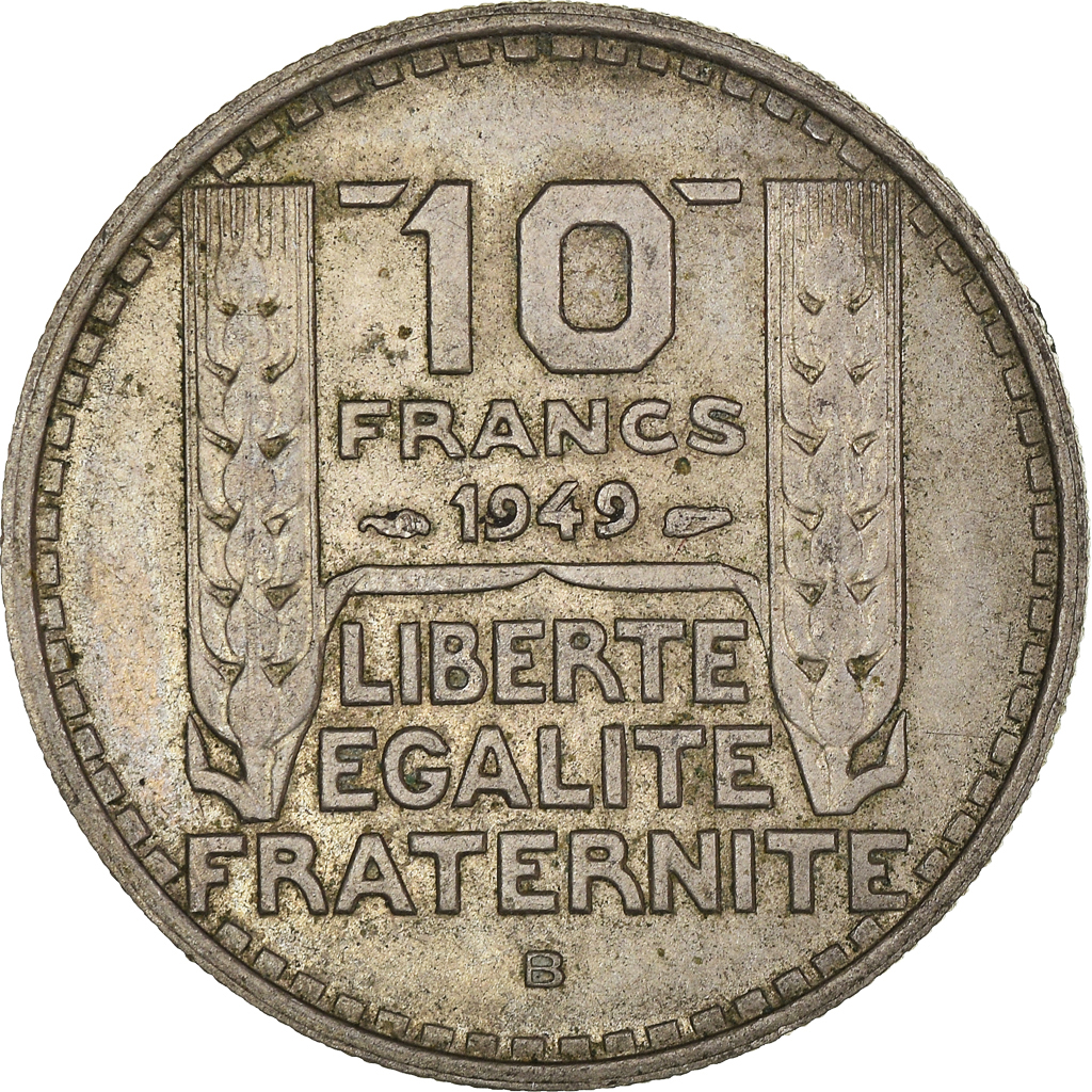 Moneda, Francia, 10 Francs, 1949