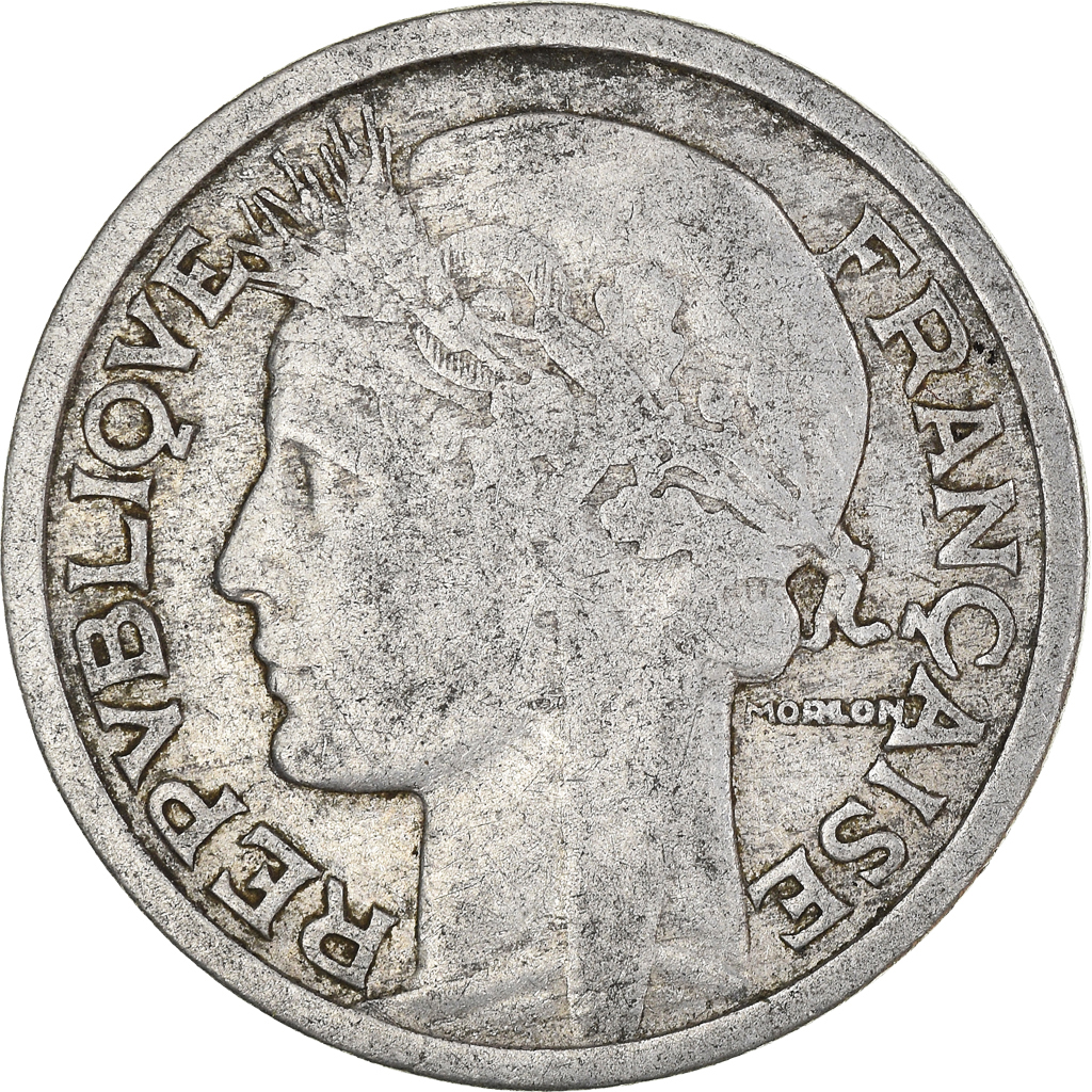 Moneda, Francia, 2 Francs, 1945