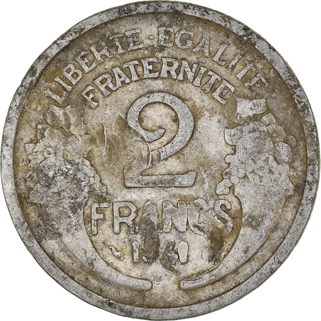 Moneda, Francia, 2 Francs, 1941