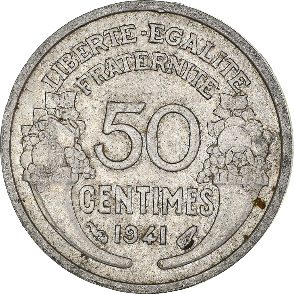Moneda, Francia, 50 Centimes, 1941