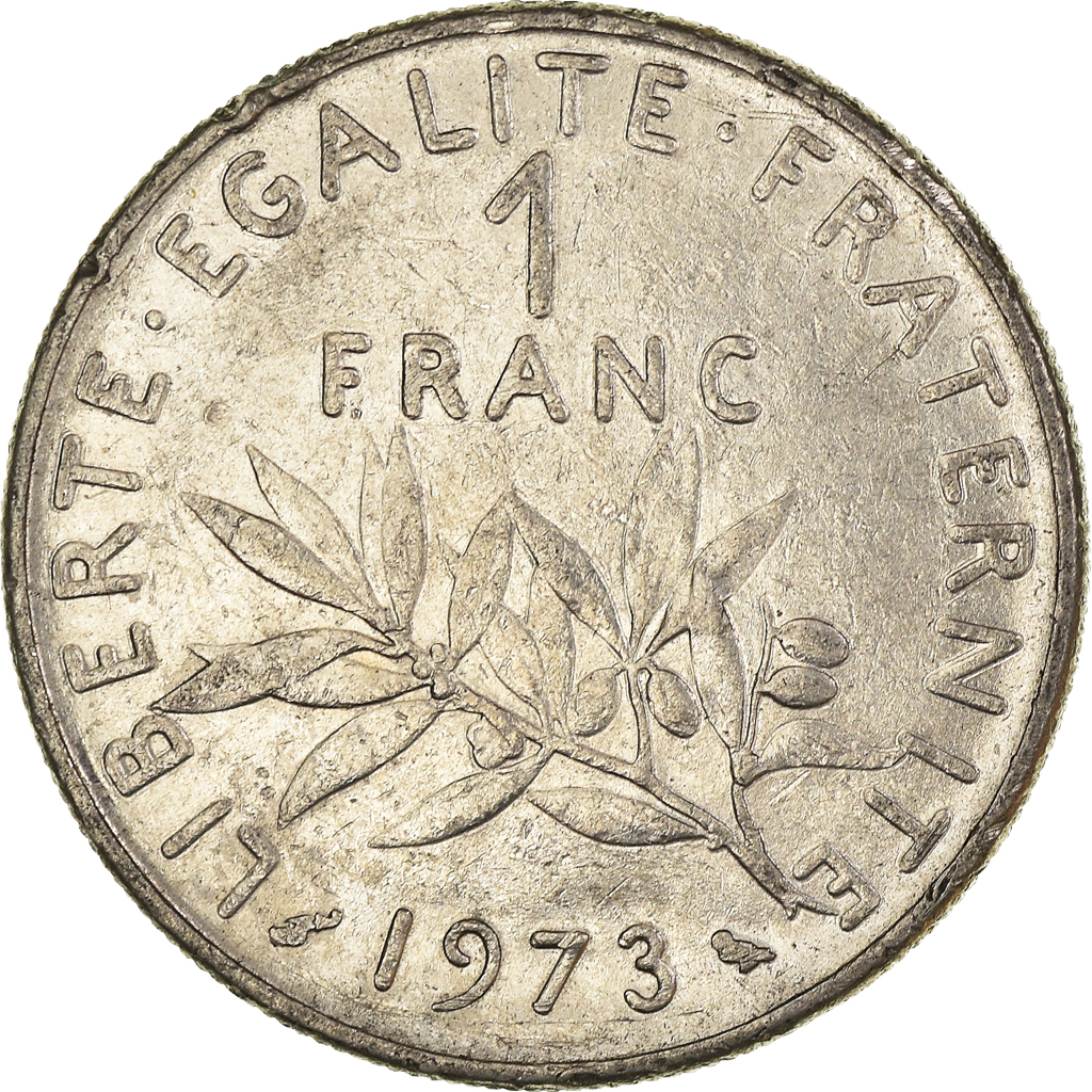 Moneda, Francia, Franc, 1973