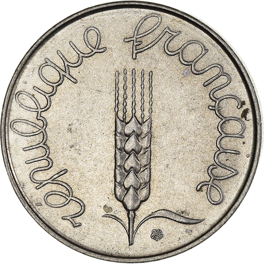 Moneda, Francia, 5 Centimes, 1963