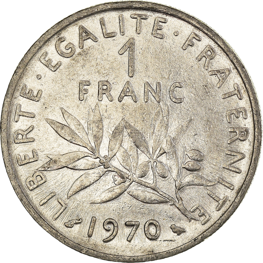Moneda, Francia, Franc, 1970