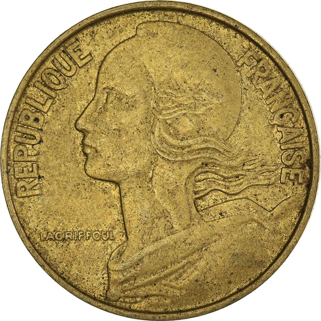 Moneda, Francia, 20 Centimes, 1964