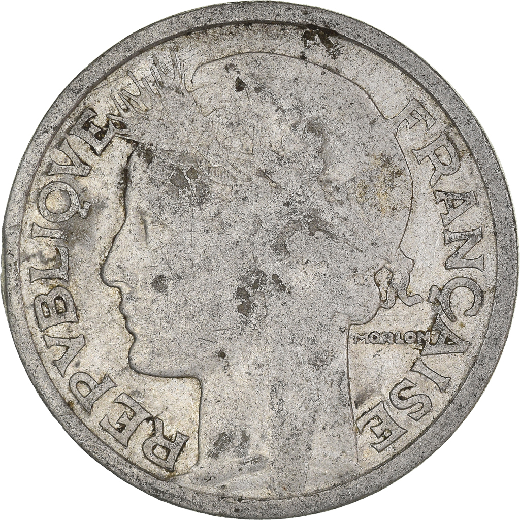 Moneda, Francia, 2 Francs, 1944