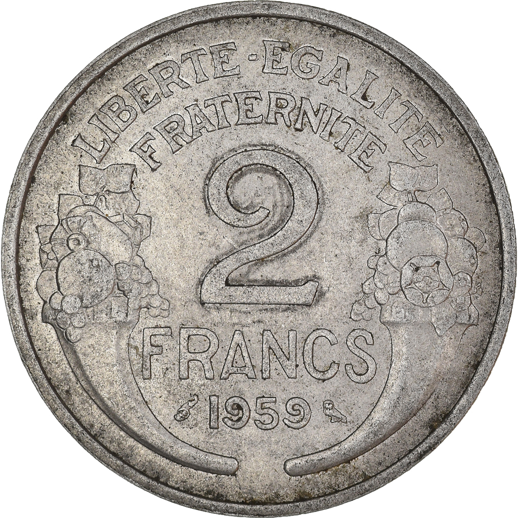 Moneda, Francia, 2 Francs, 1959