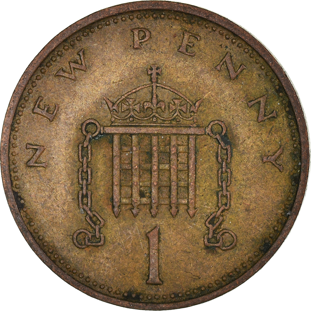 Moneda, Gran Bretaña, New Penny, 1971