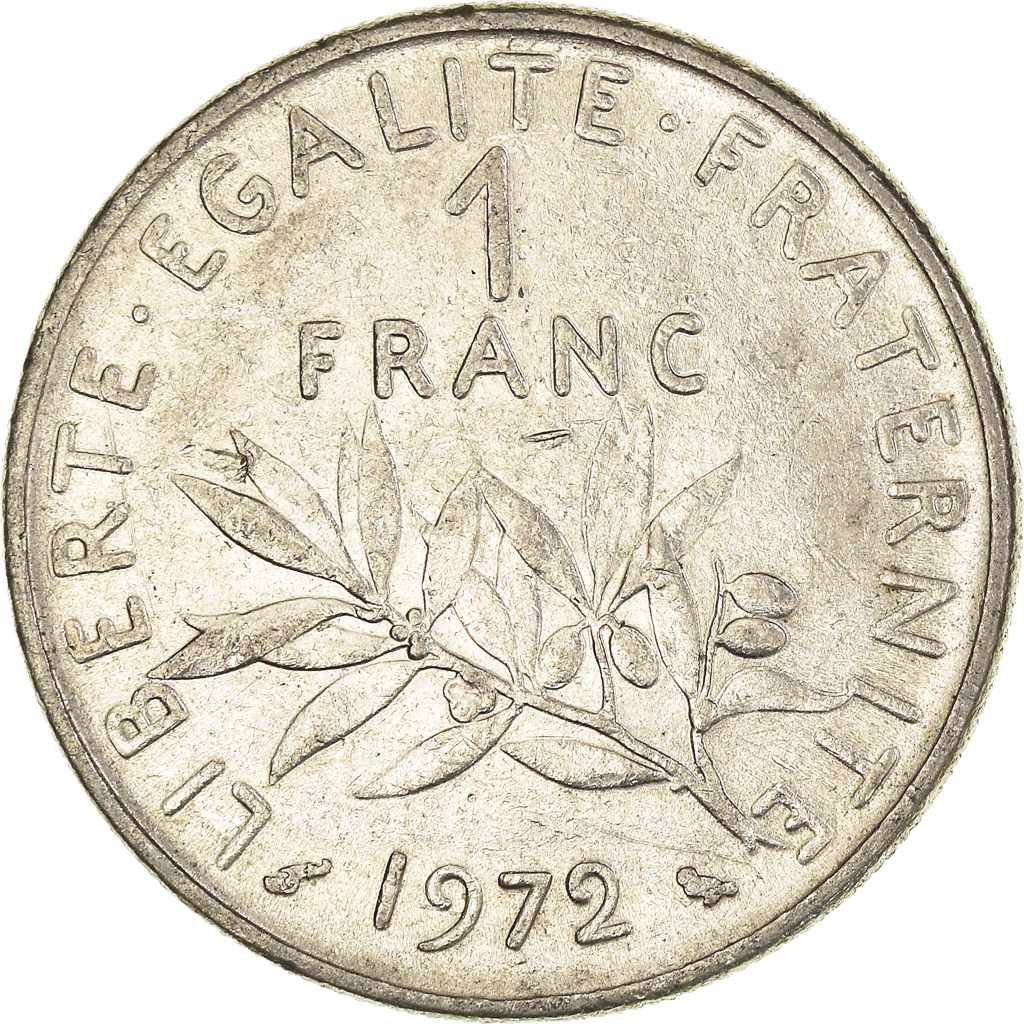 Moneda, Francia, Franc, 1972