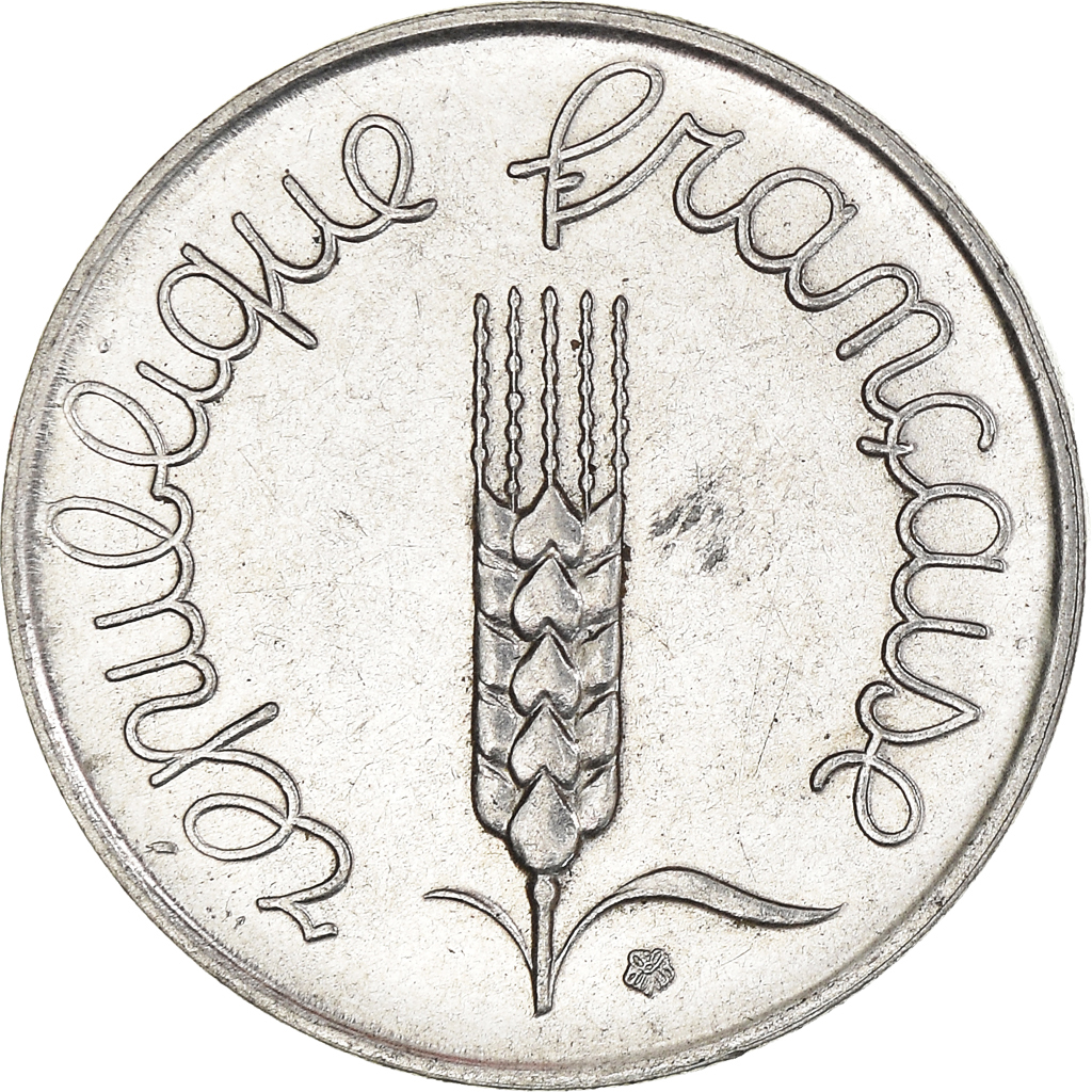 Moneda, Francia, 5 Centimes, 1961