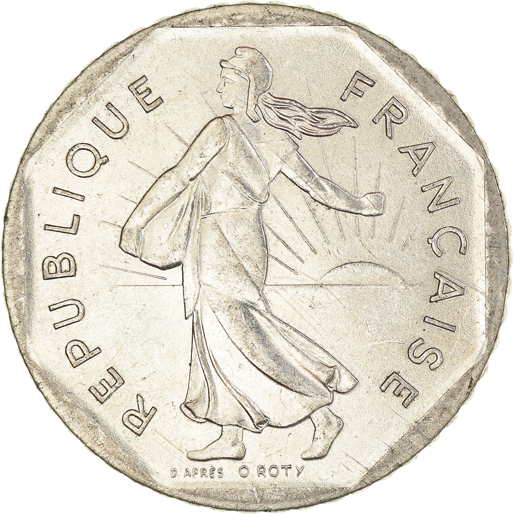 Moneda, Francia, 2 Francs, 1979