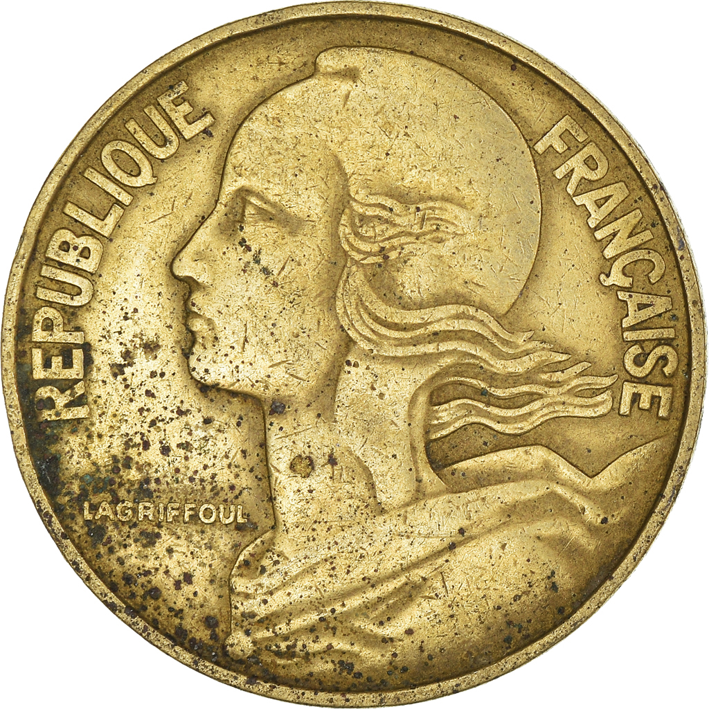 Moneda, Francia, 20 Centimes, 1963
