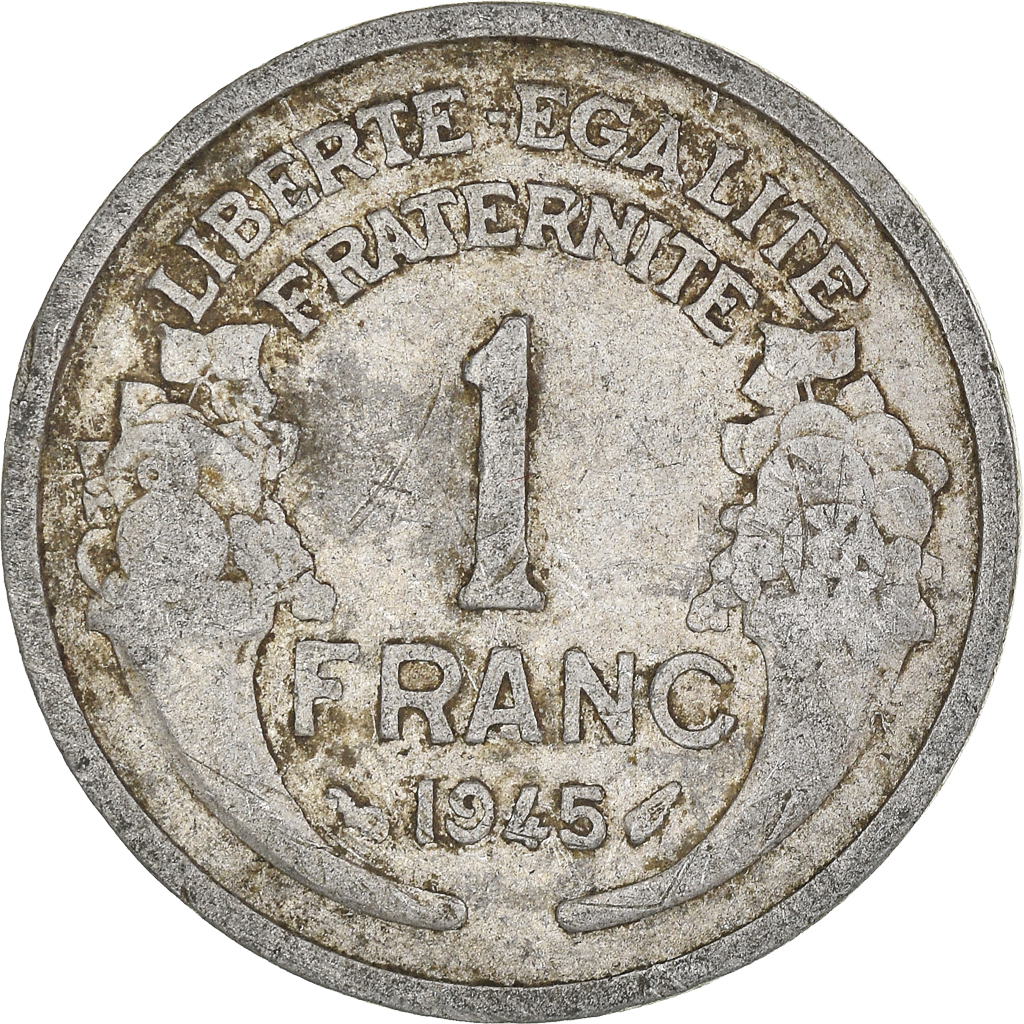 Moneda, Francia, Franc, 1945