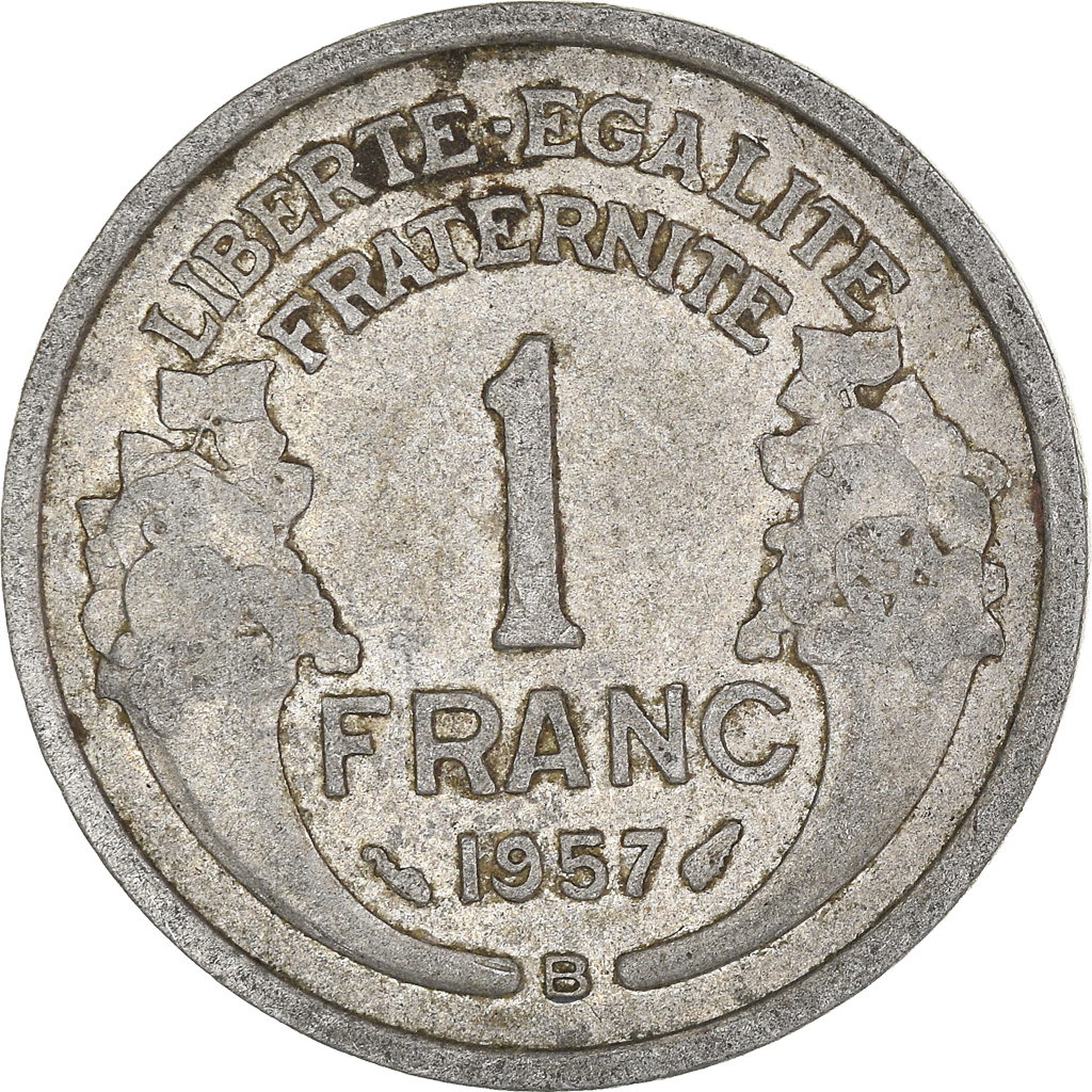Moneda, Francia, Franc, 1957
