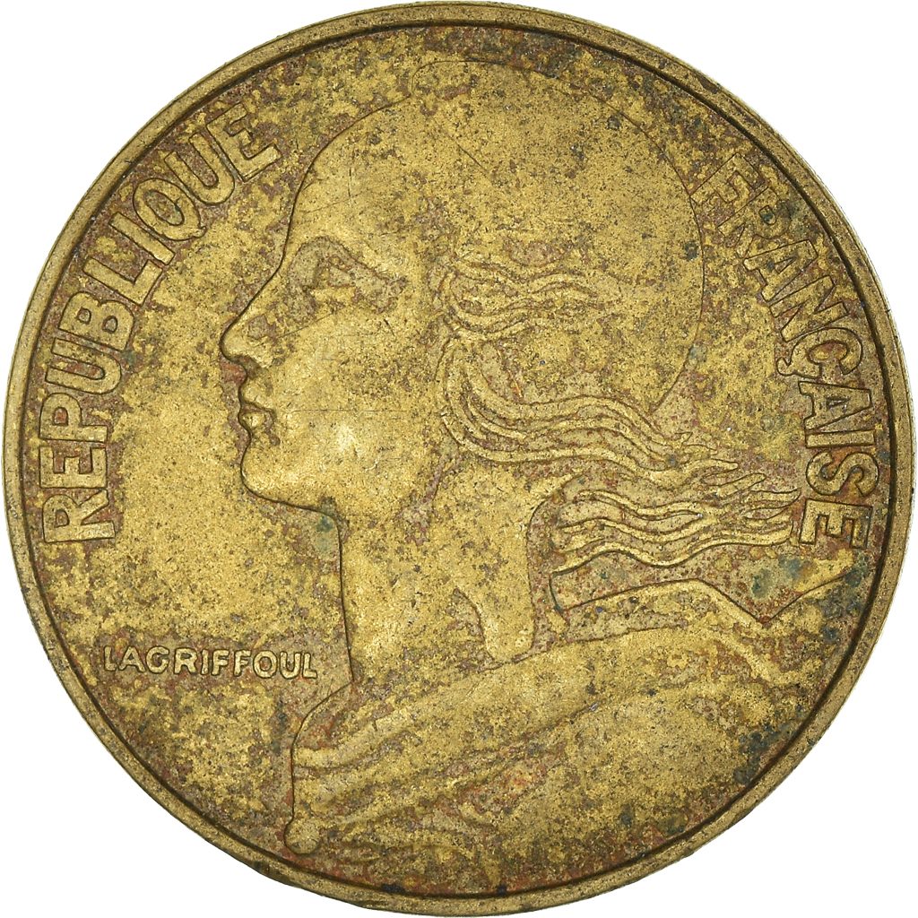 Moneda, Francia, 20 Centimes, 1978