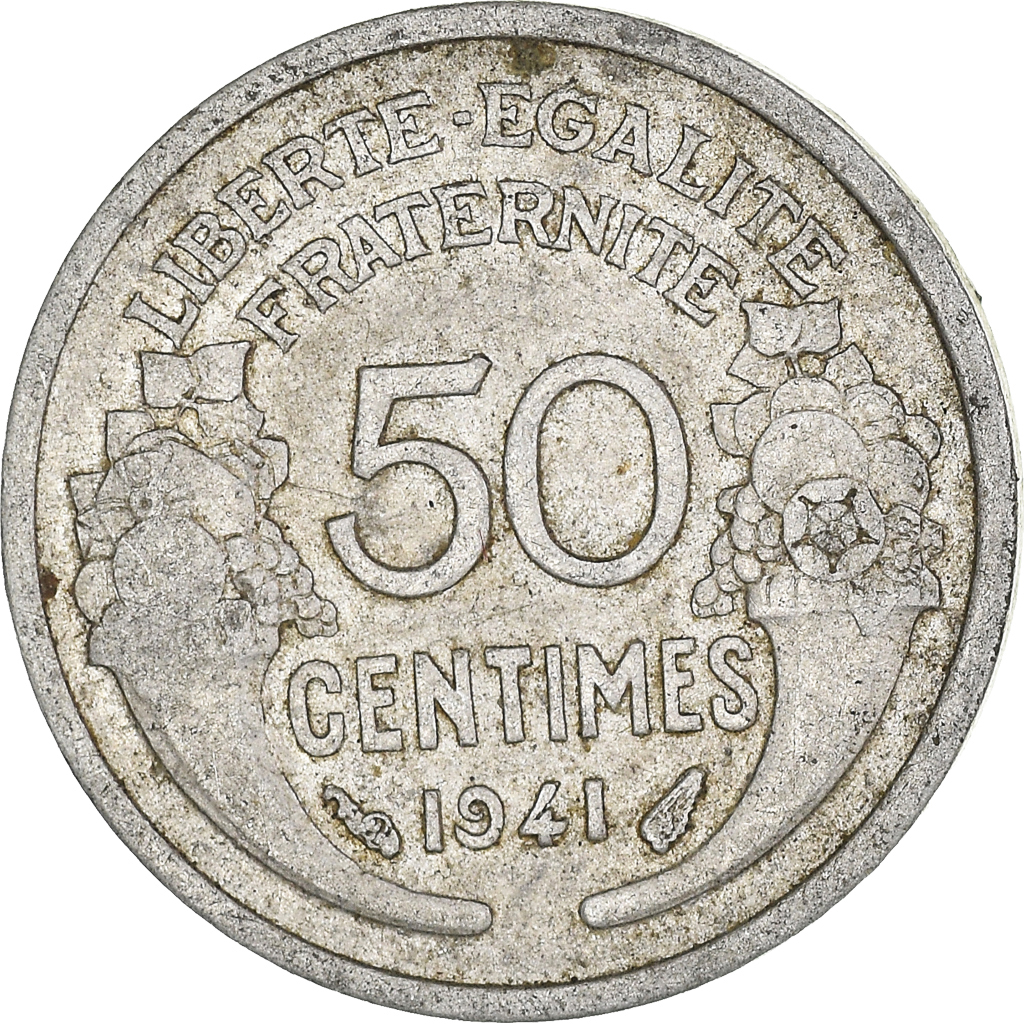 Moneda, Francia, 50 Centimes, 1941