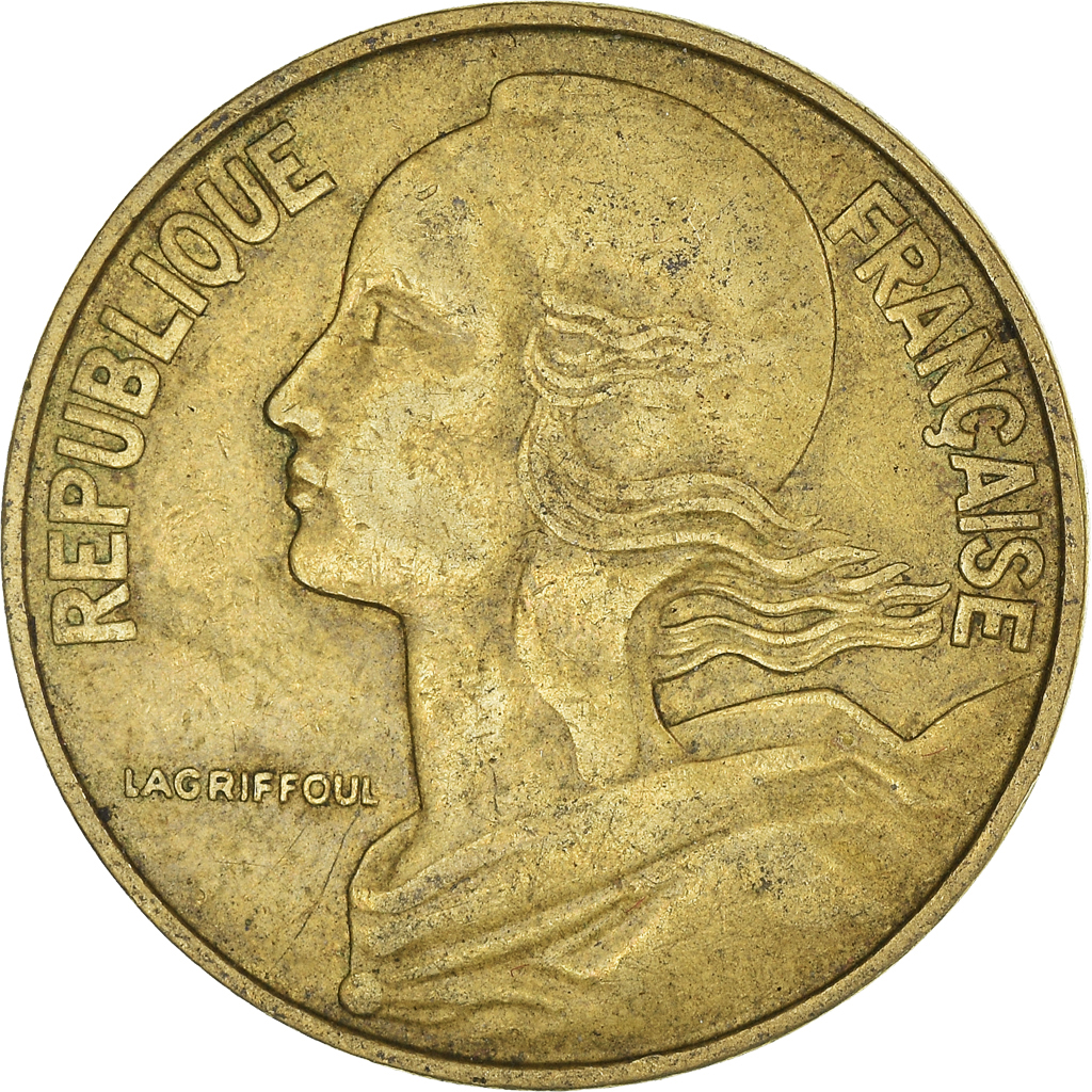 Moneda, Francia, 20 Centimes, 1970