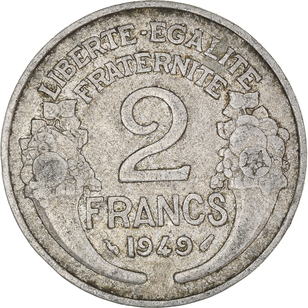 Moneda, Francia, 2 Francs, 1949