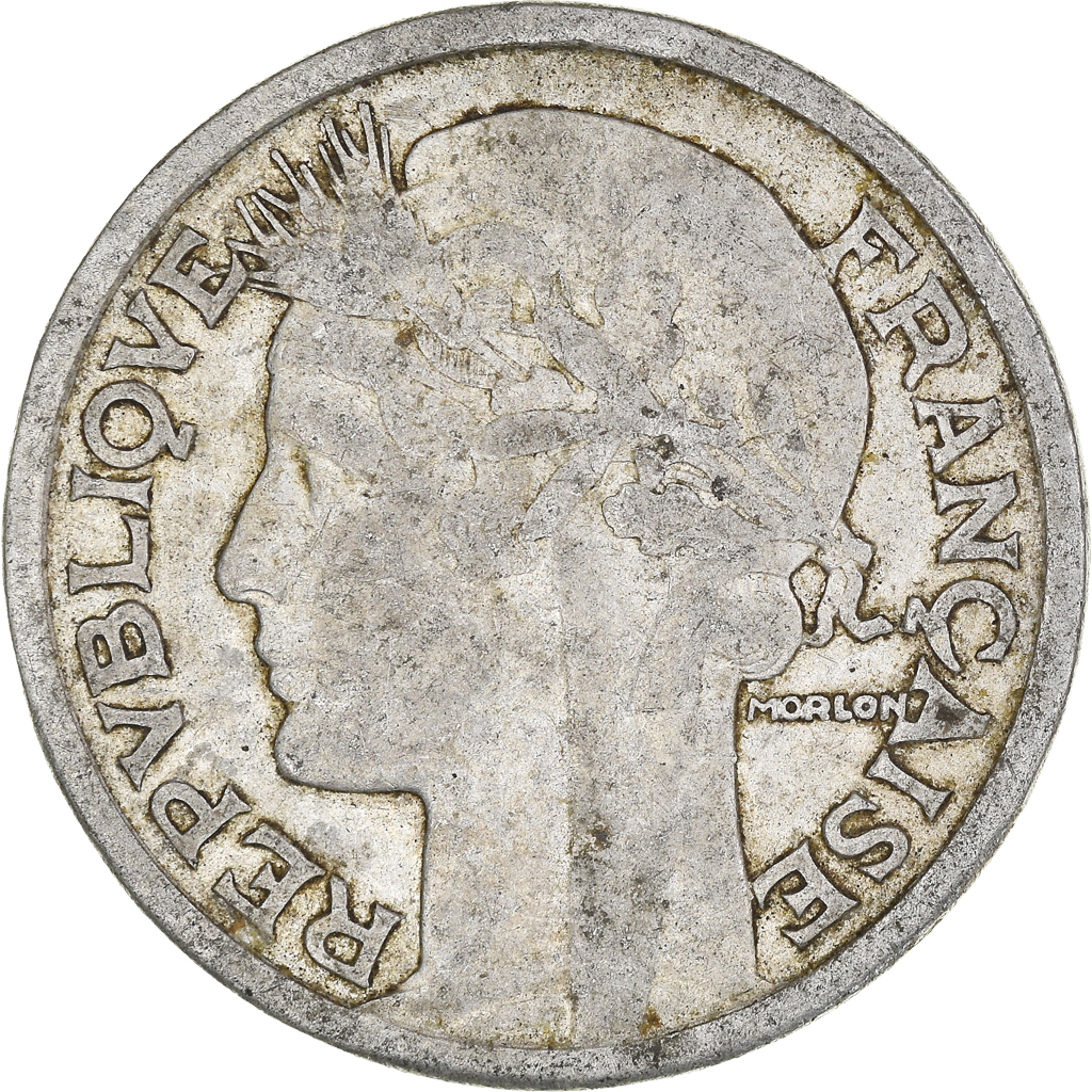 Moneda, Francia, 2 Francs, 1944