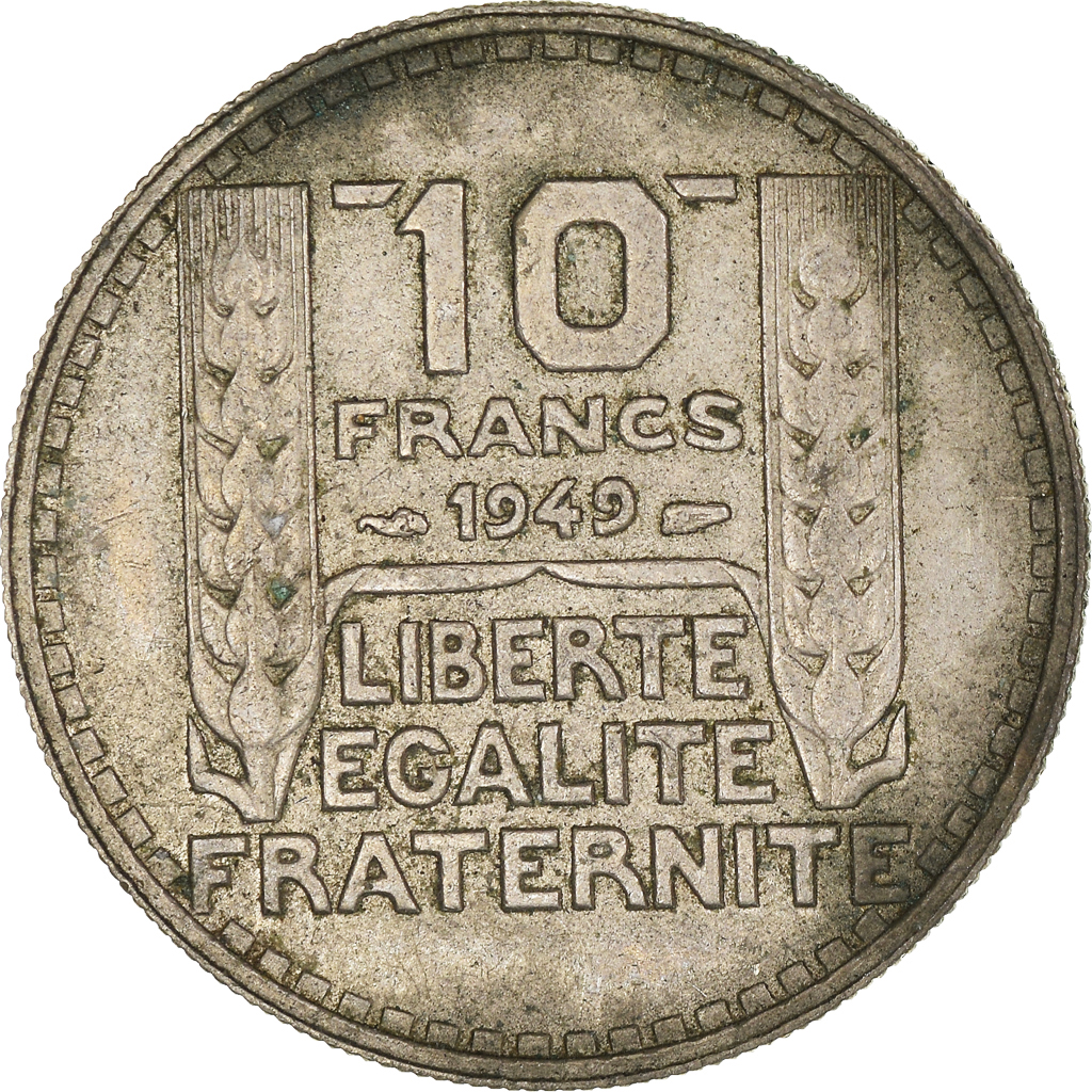 Moneda, Francia, 10 Francs, 1949