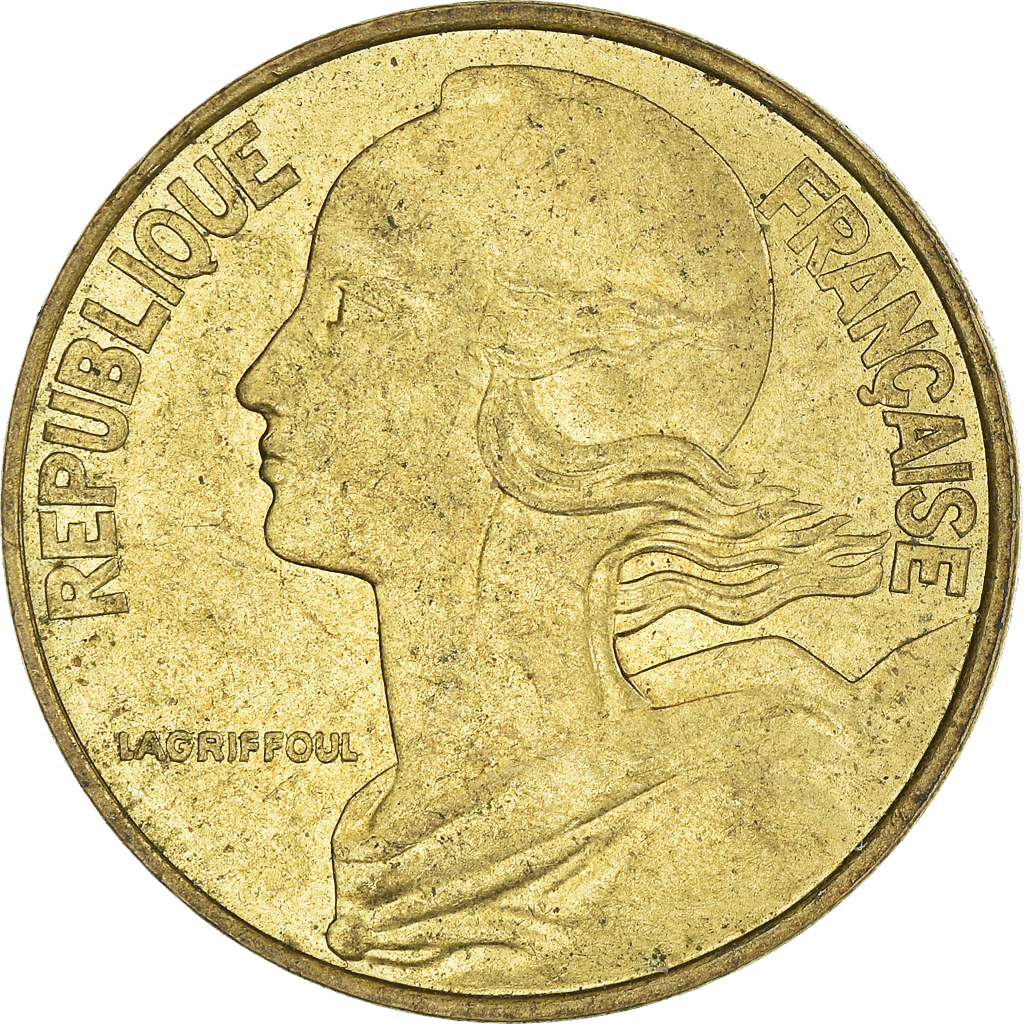 Moneda, Francia, 20 Centimes, 1983