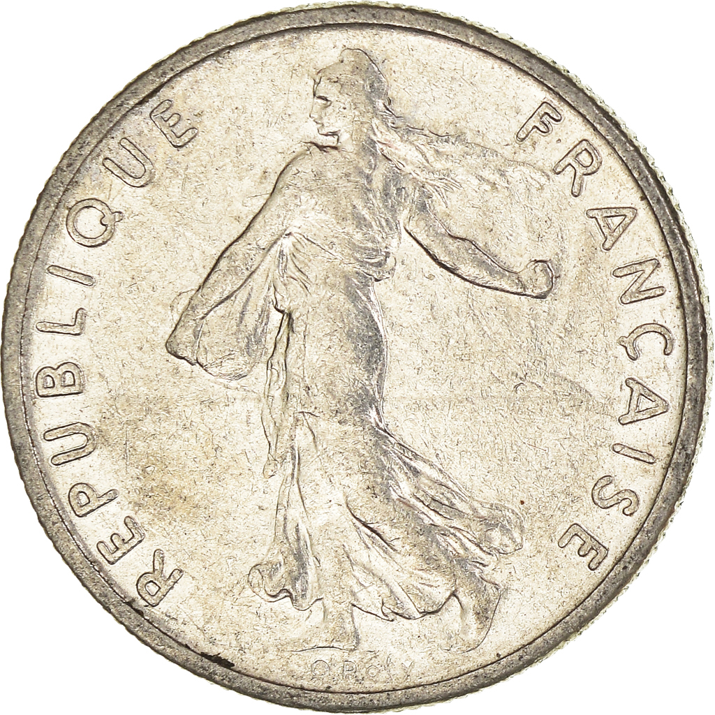 Moneda, Francia, 1/2 Franc, 1968