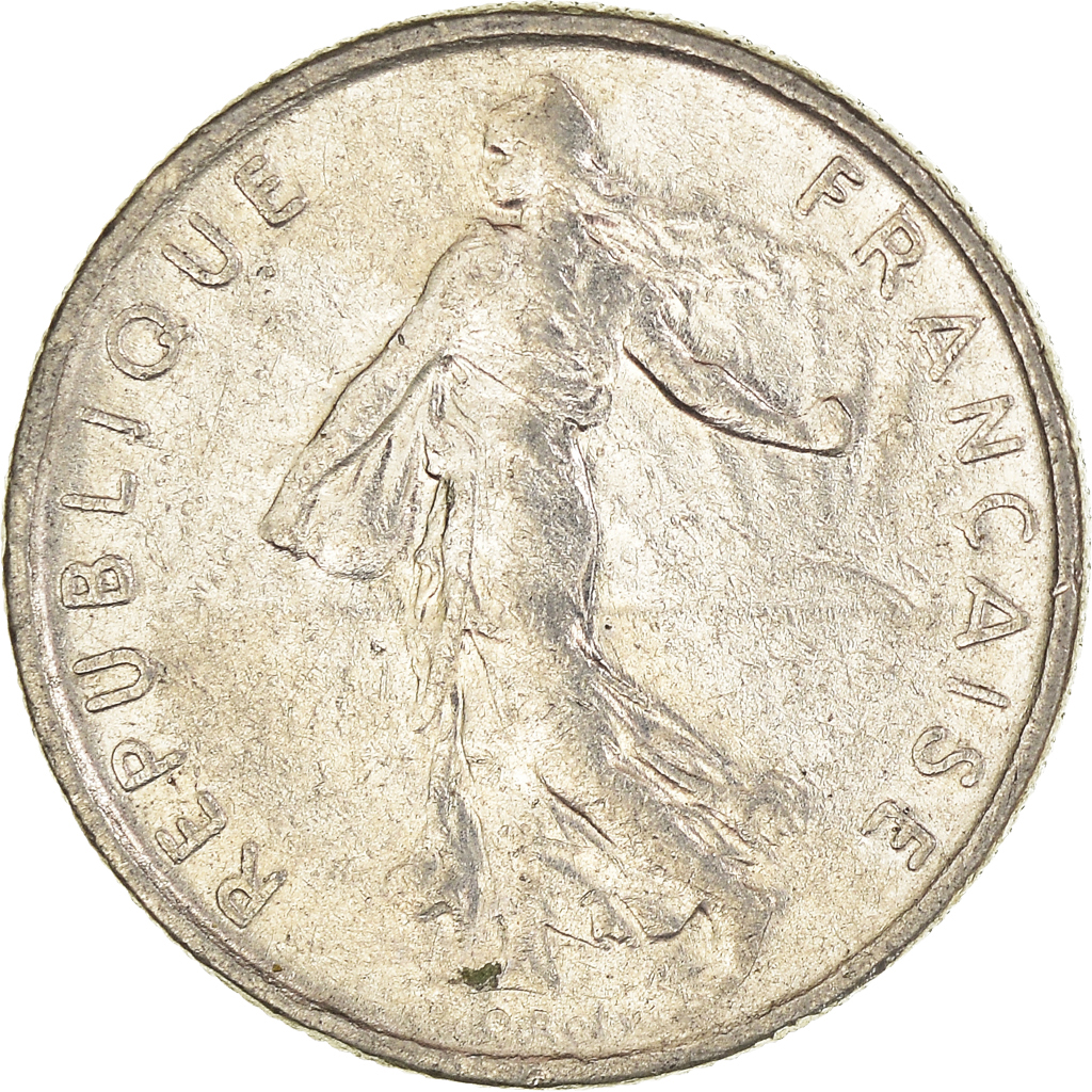 Moneda, Francia, 1/2 Franc, 1966