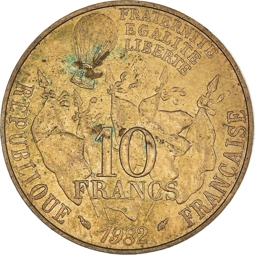 Moneda, Francia, 10 Francs, 1982