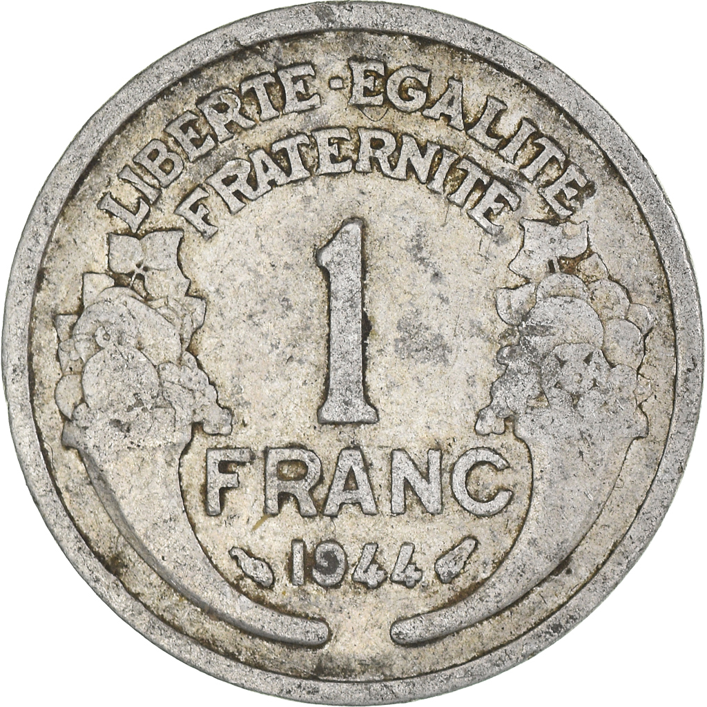 Moneda, Francia, Franc, 1944