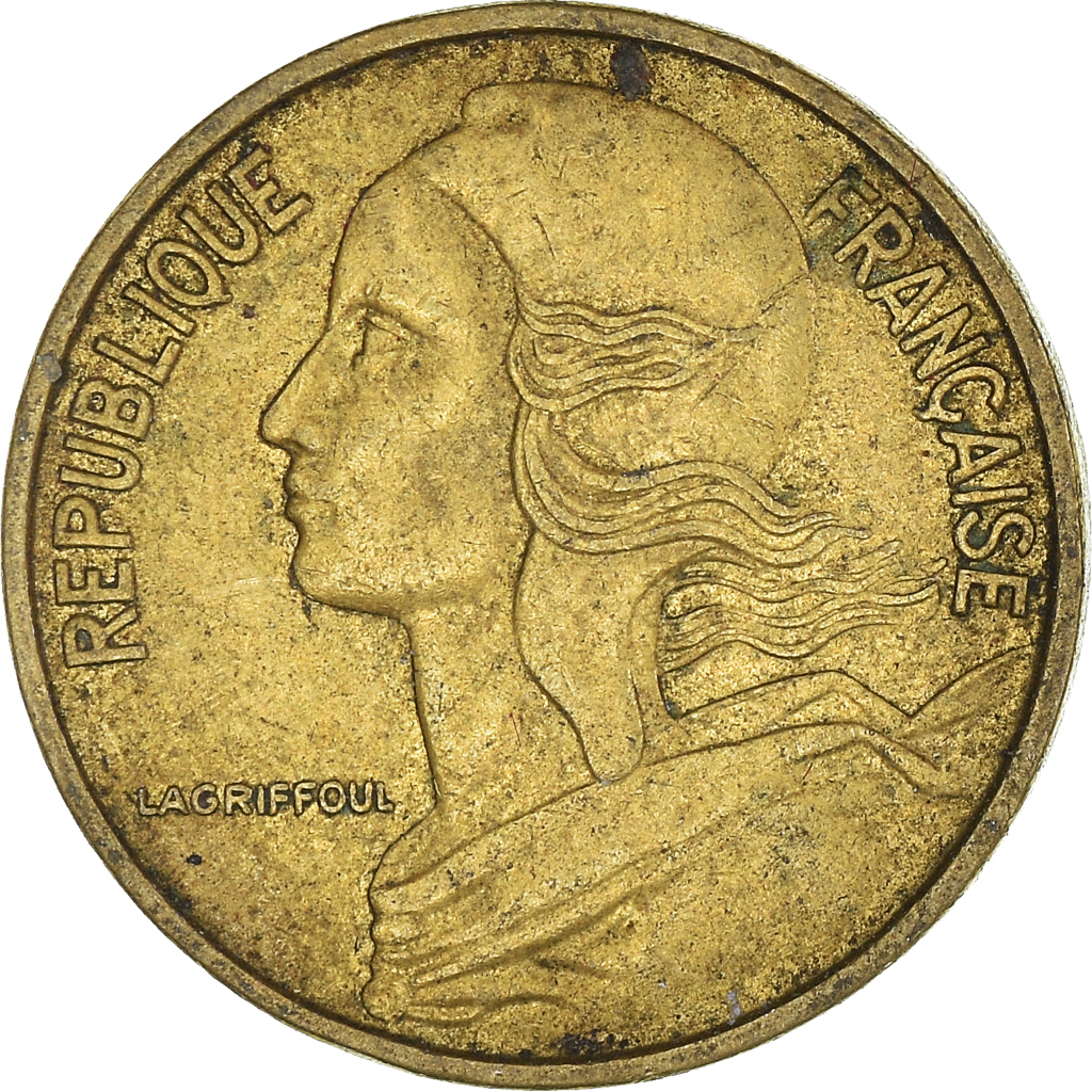 Moneda, Francia, 5 Centimes, 1966