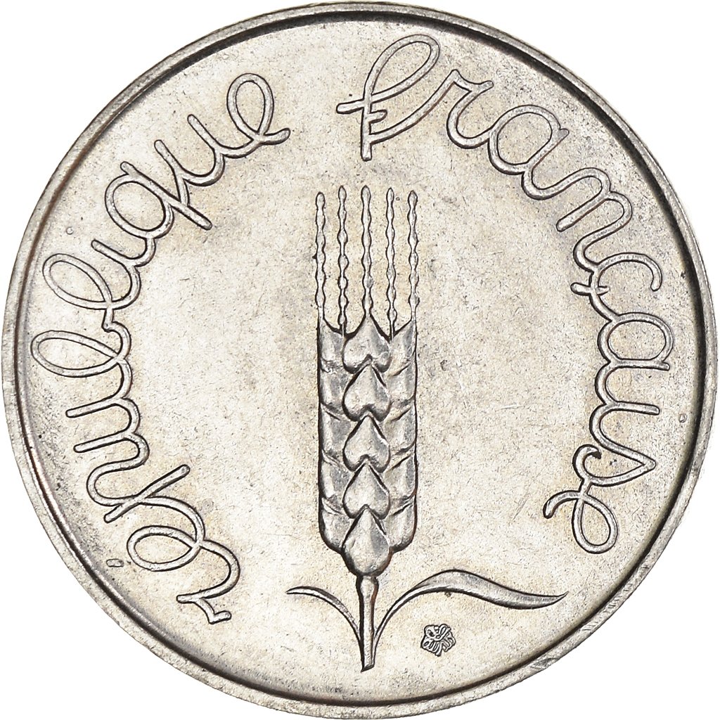 Moneda, Francia, 5 Centimes, 1964