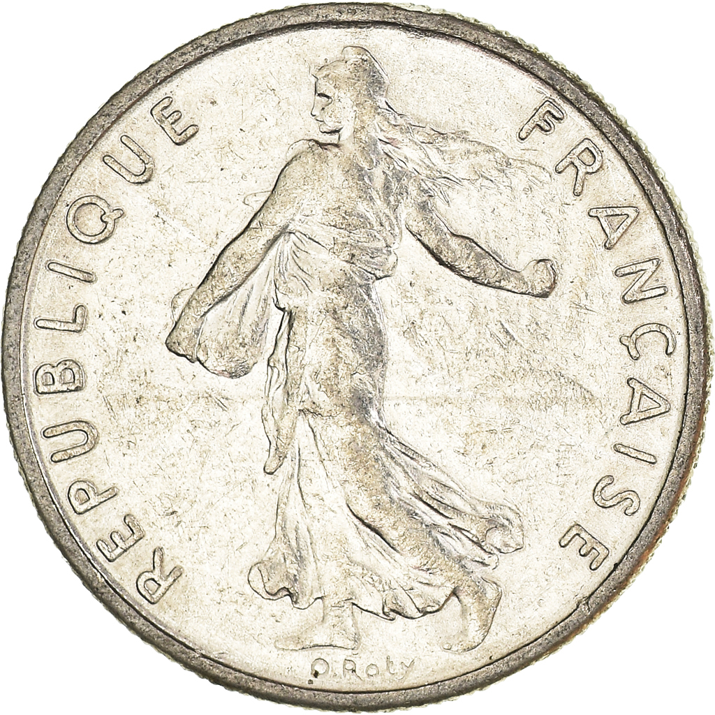 Moneda, Francia, 1/2 Franc, 1965