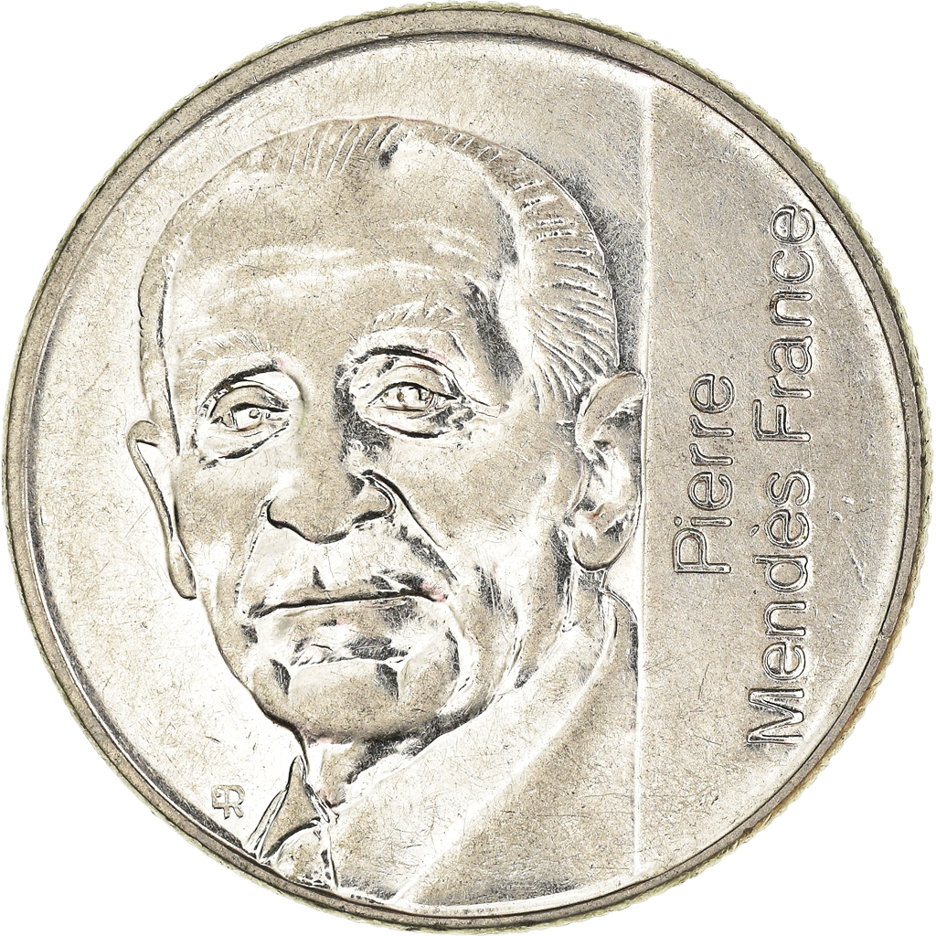 Moneda, Francia, 5 Francs, 1992