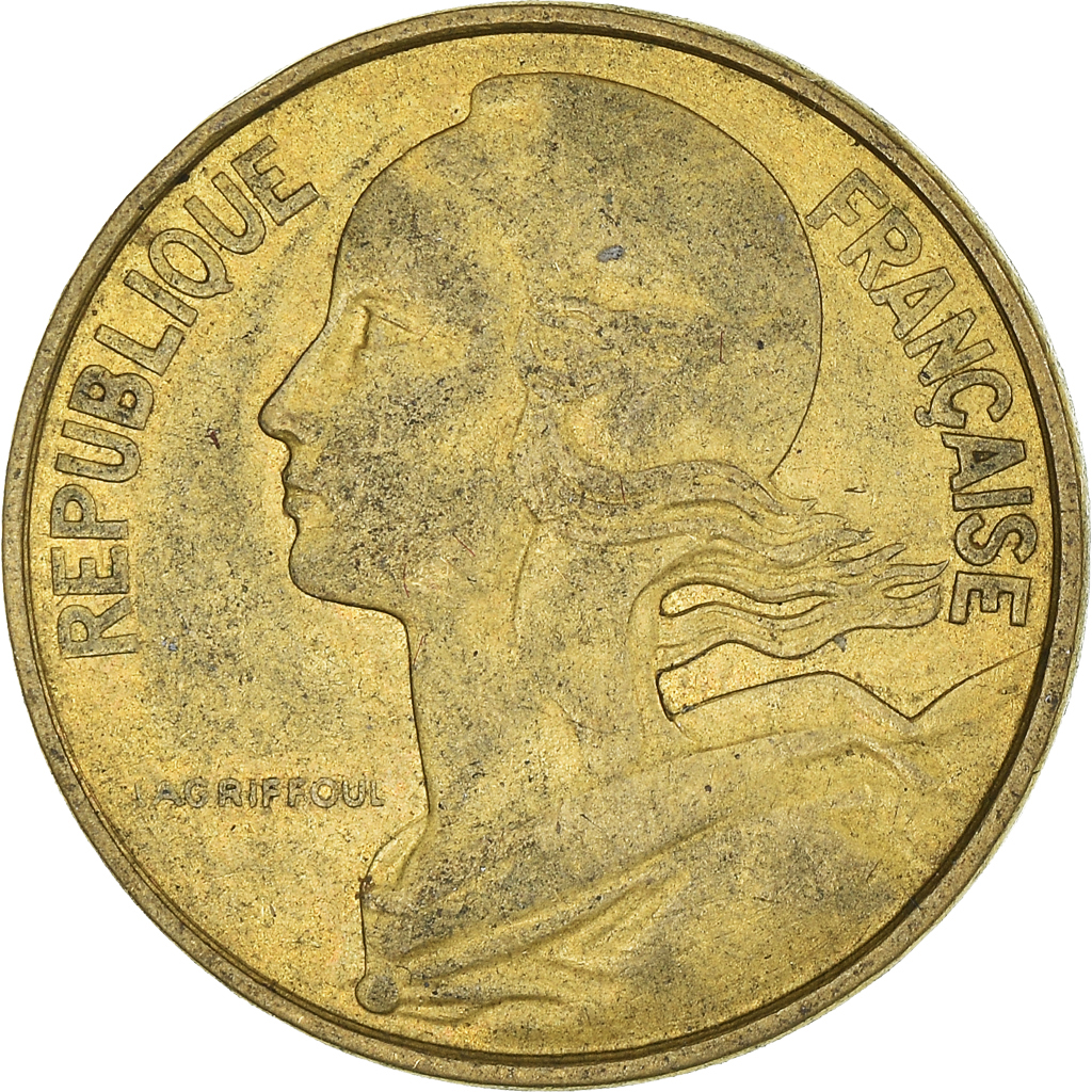 Moneda, Francia, 10 Centimes, 1974