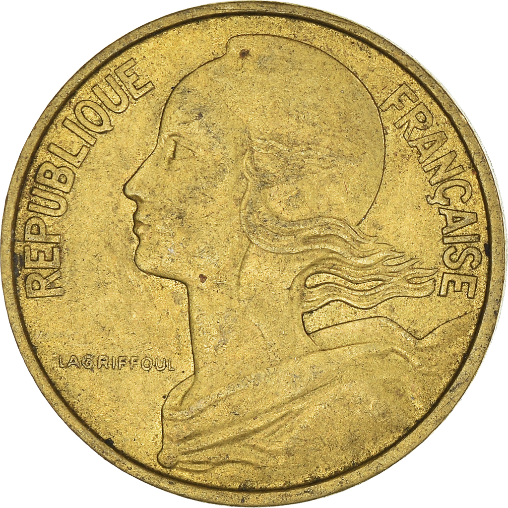 Moneda, Francia, 10 Centimes, 1963