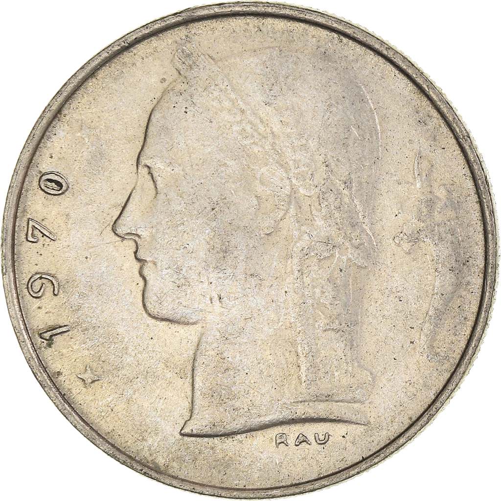 Moneda, Bélgica, Franc, 1970